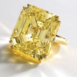 Canary Yellow Topaz Statement Ring